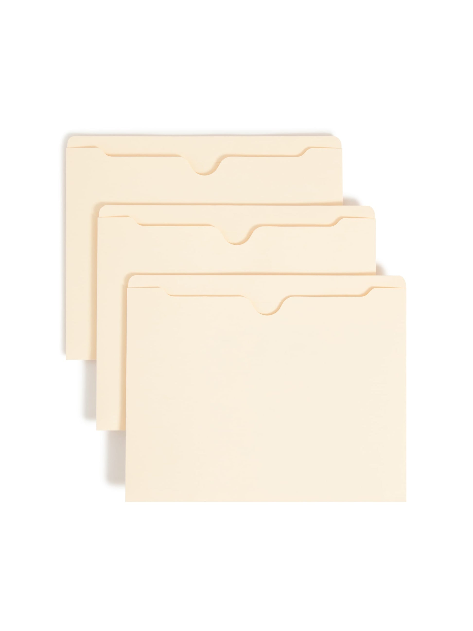File Jackets, Flat-No Expansion, Straight-Cut Reinforced Tab, Manila Color, Letter Size, Set of 100, 30086486755000
