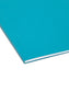 Standard Hanging File Folders with 1/5-Cut Tabs, Teal Color, Letter Size, Set of 25, 086486640749