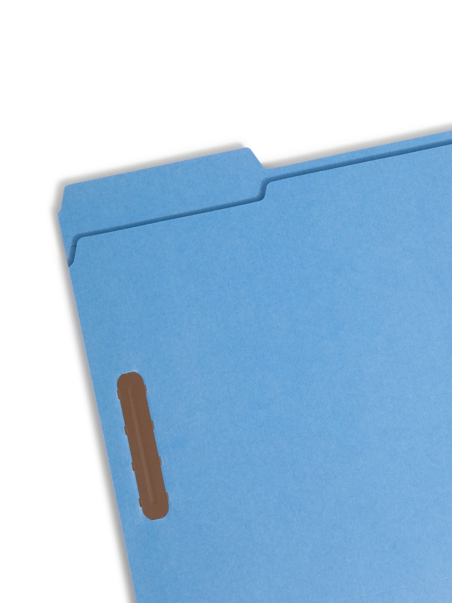 100% Recycled Reinforced Tab Fastener File Folders, Blue Color, Letter Size, Set of 50, 086486120418