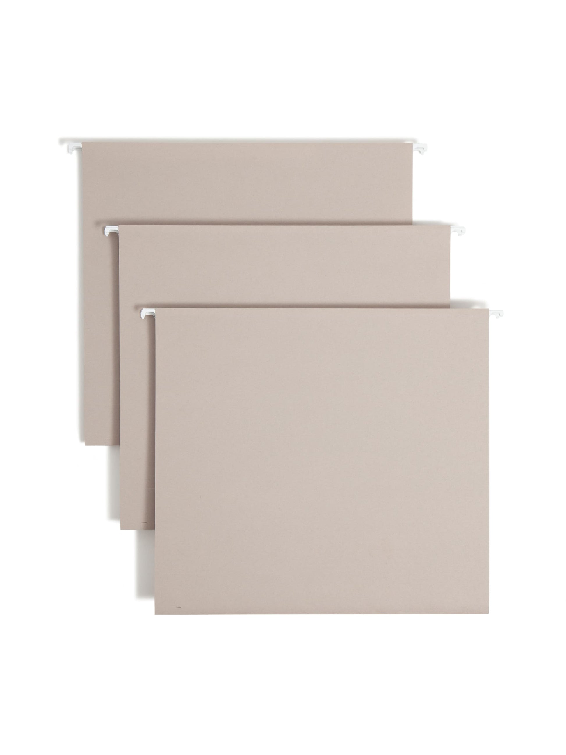 TUFF® Hanging Box Bottom File Folders with Easy Slide® Tabs, 3 inch Expansion, Gray Color, Letter Size, Set of 1, 086486642415