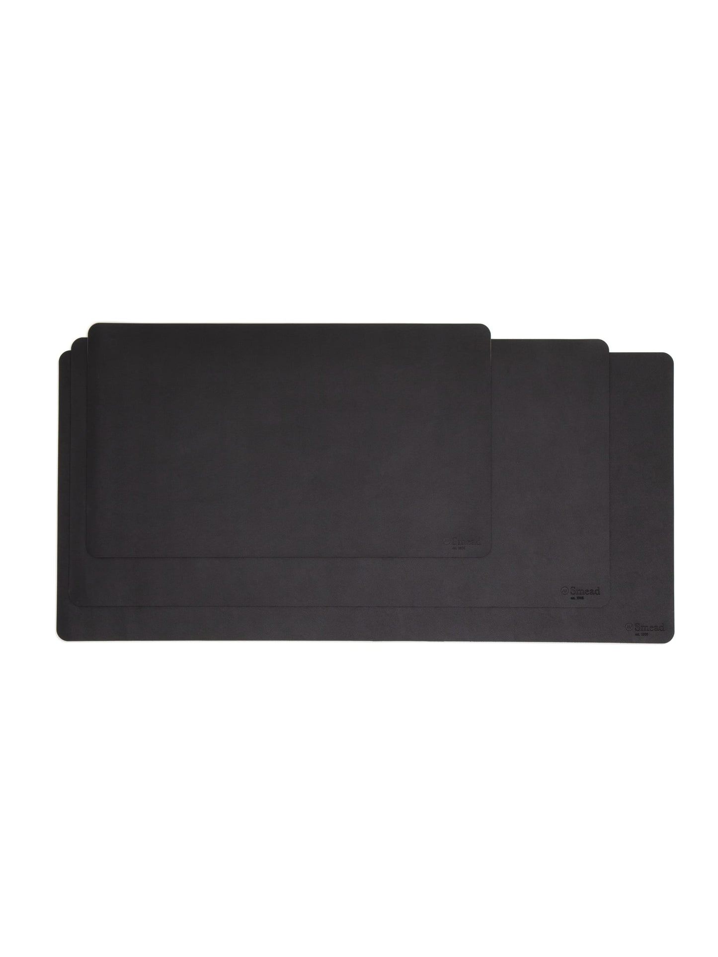 Vegan Leather Desk Pad, Charcoal Color, 31.5X15.7 Size, 086486648332