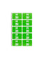 AlphaZ® ACCS Color Coded Alphabetic Labels - Sheets, Light Green Color, 1" X 1-5/8" Size, 