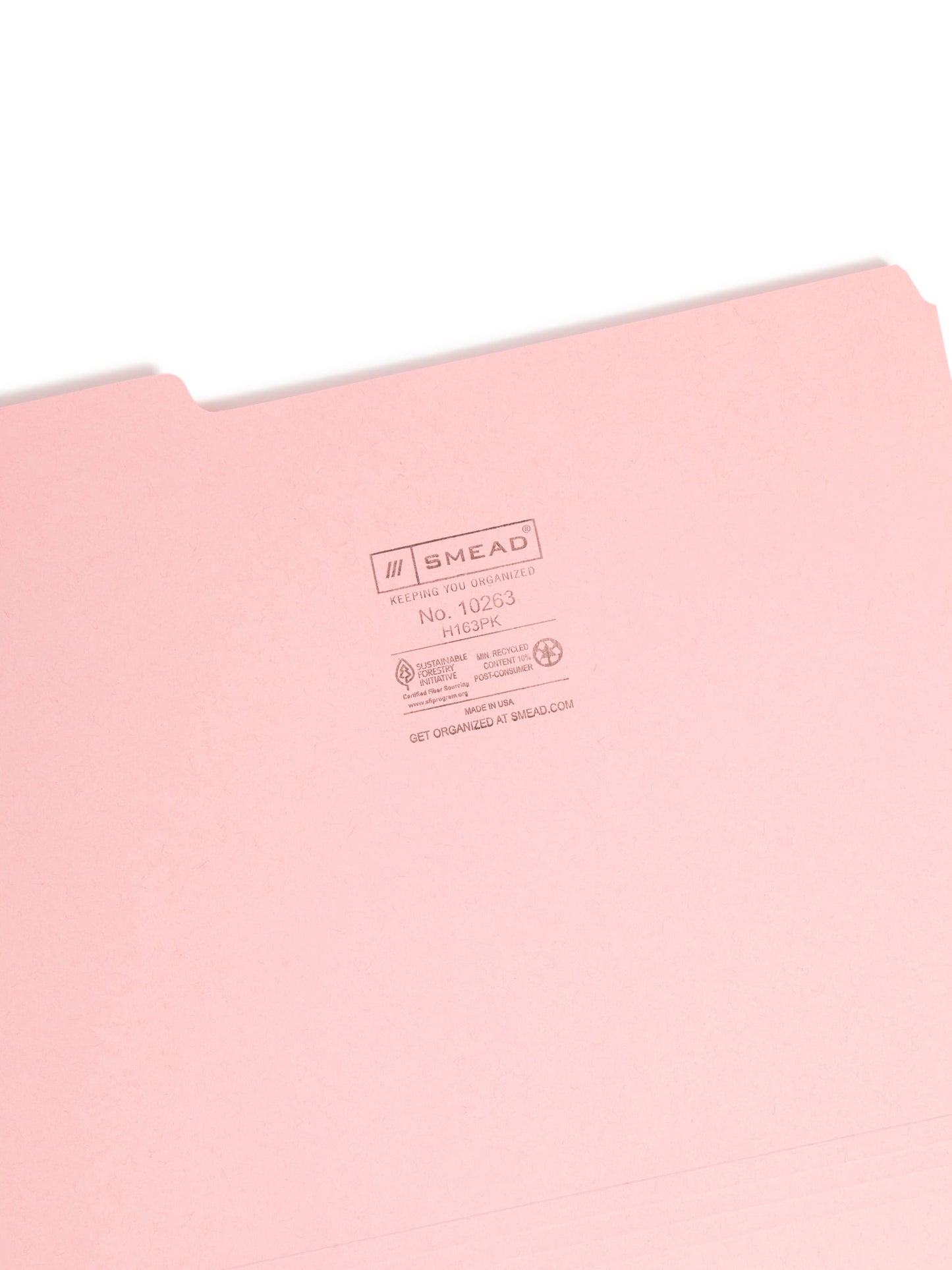 Interior File Folders, Pink Color, Letter Size, Set of 100, 086486102636