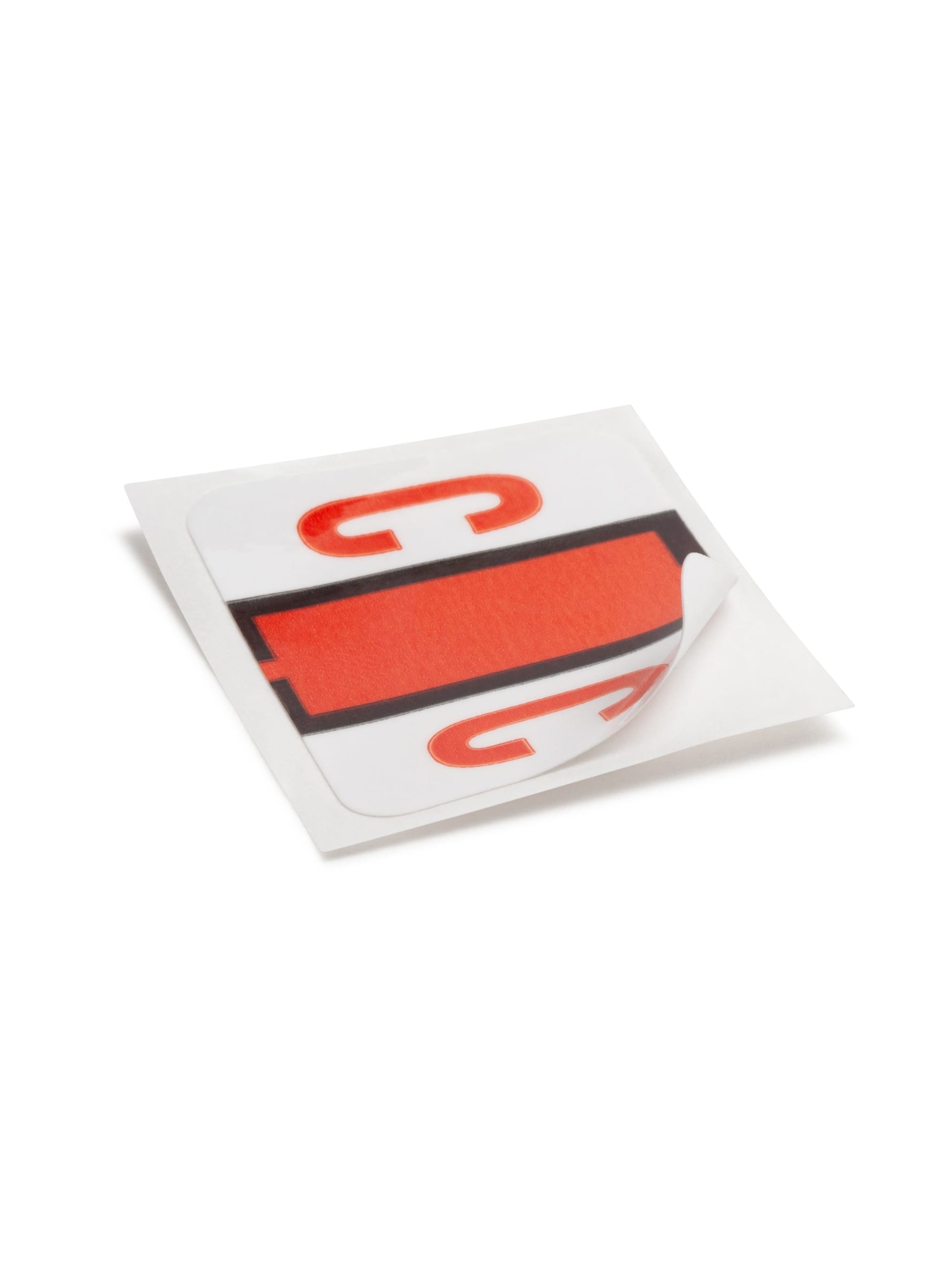 BCCR Bar Style Color-Coded Alphabetic Labels, A-Z Rolls, Dark Orange Color, 1-1/4" X 1" Size, 