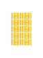 AlphaZ® ACCS Color Coded Alphabetic Labels - Sheets, Yellow Color, 1" X 1-5/8" Size, 