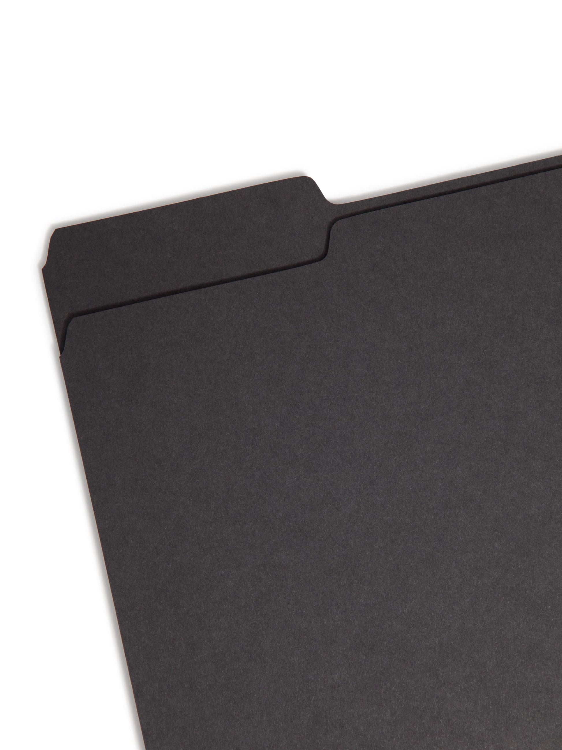 Interior File Folders, Black Color, Letter Size, Set of 100, 086486102438