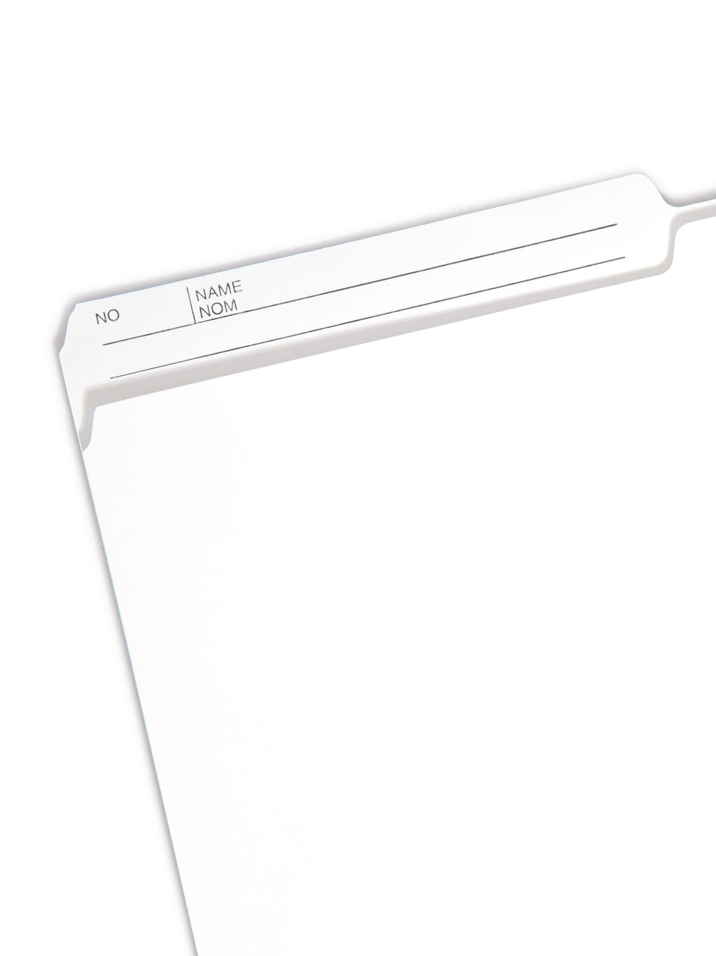 Reversible Printed Tab File Folders, 1/2-Cut Tab, Ivory Color, Legal Size, Set of 100, 086486153485