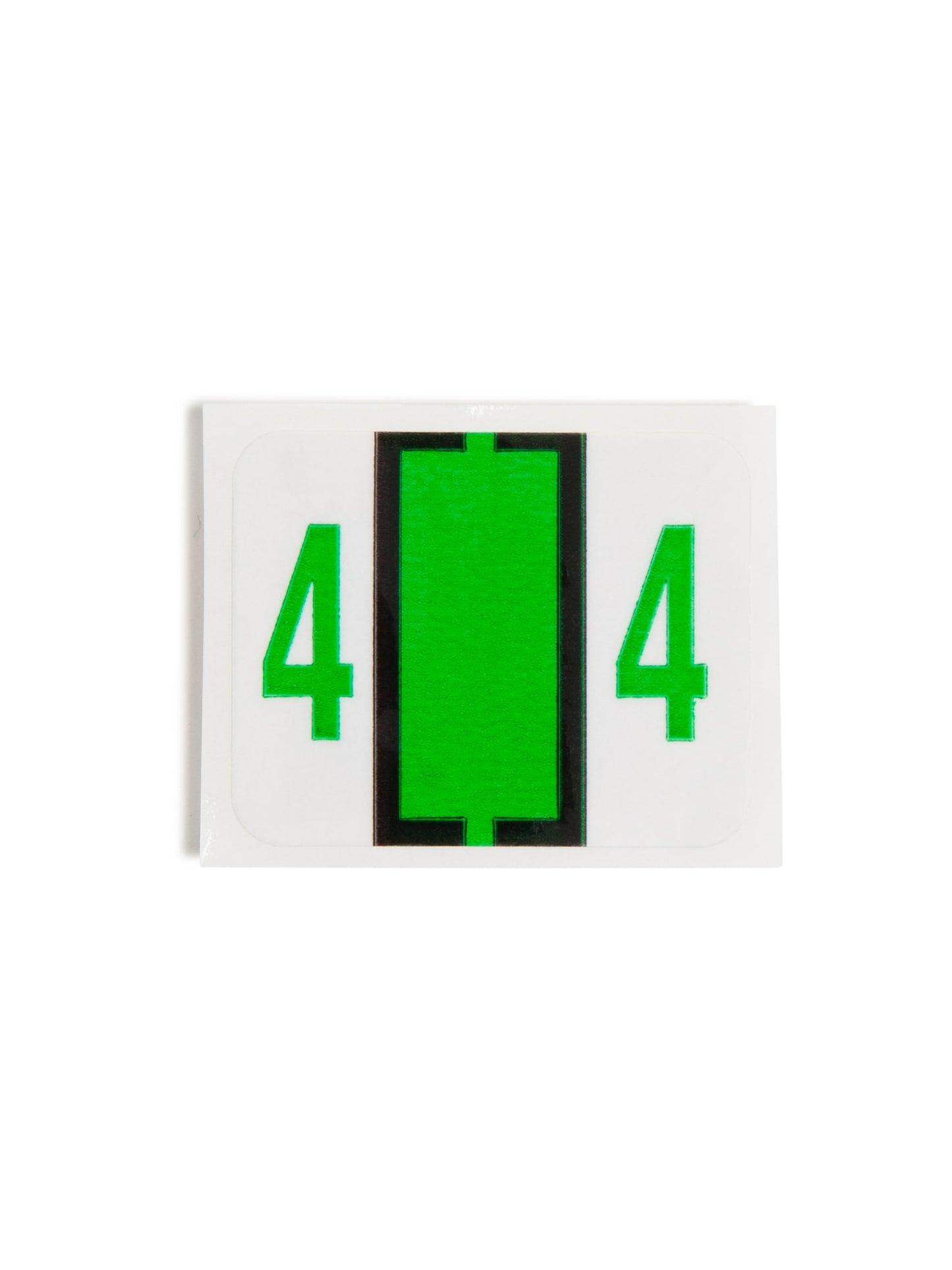 BCCRN Bar Style Color-Coded Numeric Labels, 0-9 Rolls, Light Green Color, 1-1/4" X 1" Size, Set of 1, 086486673747