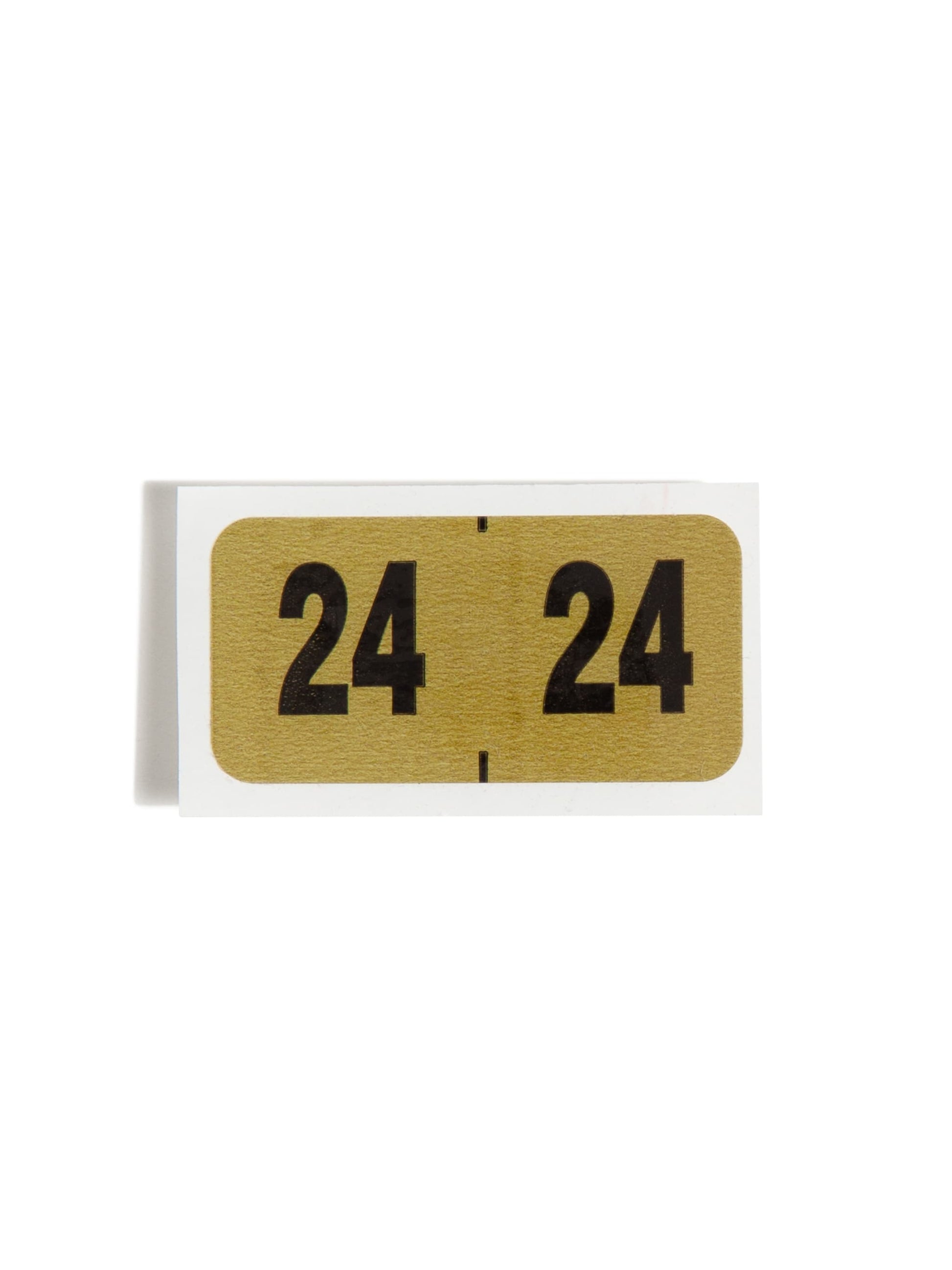 Color-Coded Year Labels, Gold Color, 1-1/2" X 3/4" Size, Set of 1, 086486683241