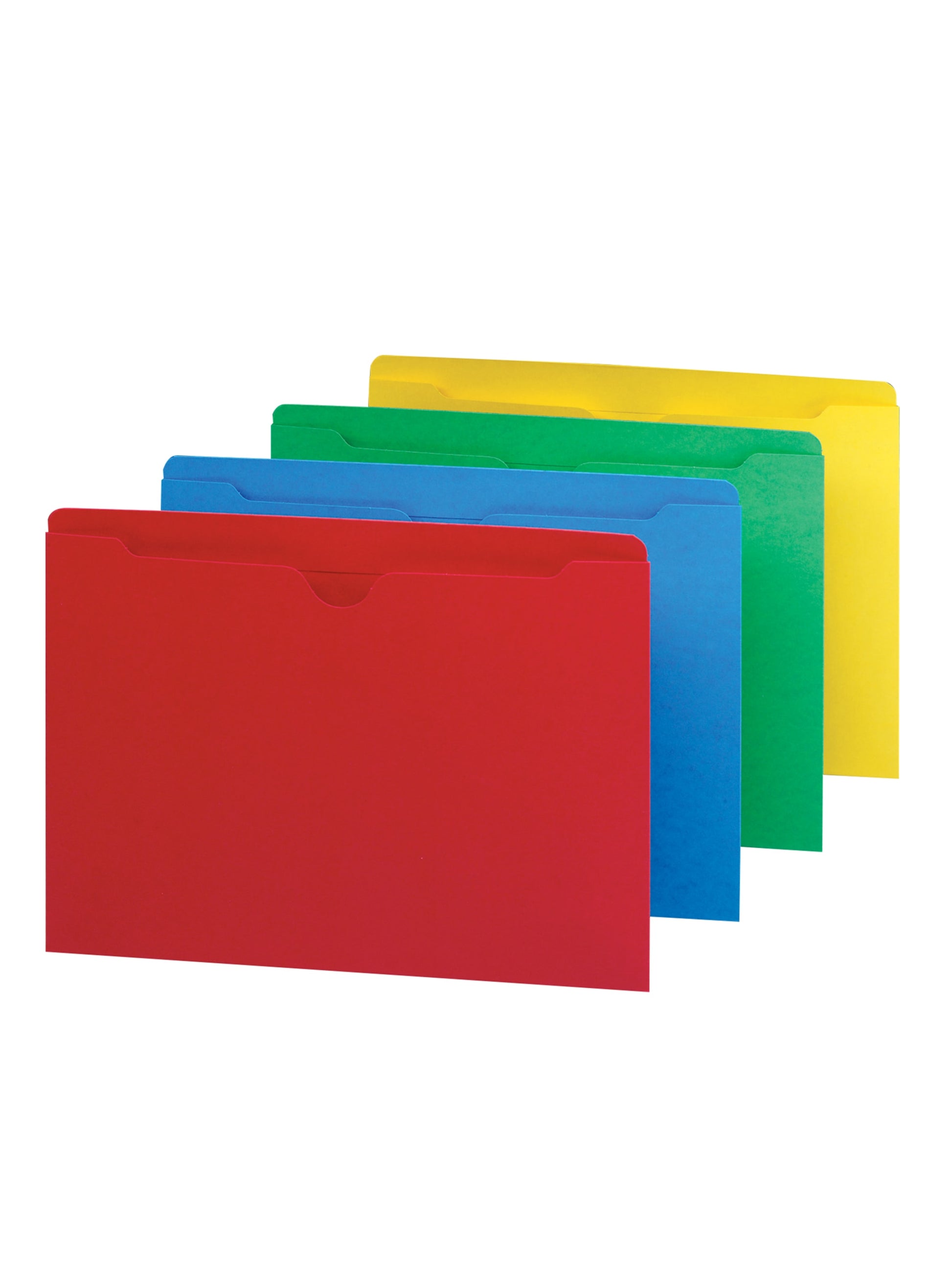 Smead 75511 Colored File Jackets, Reinforced Expansion No Straight-Cut Tab