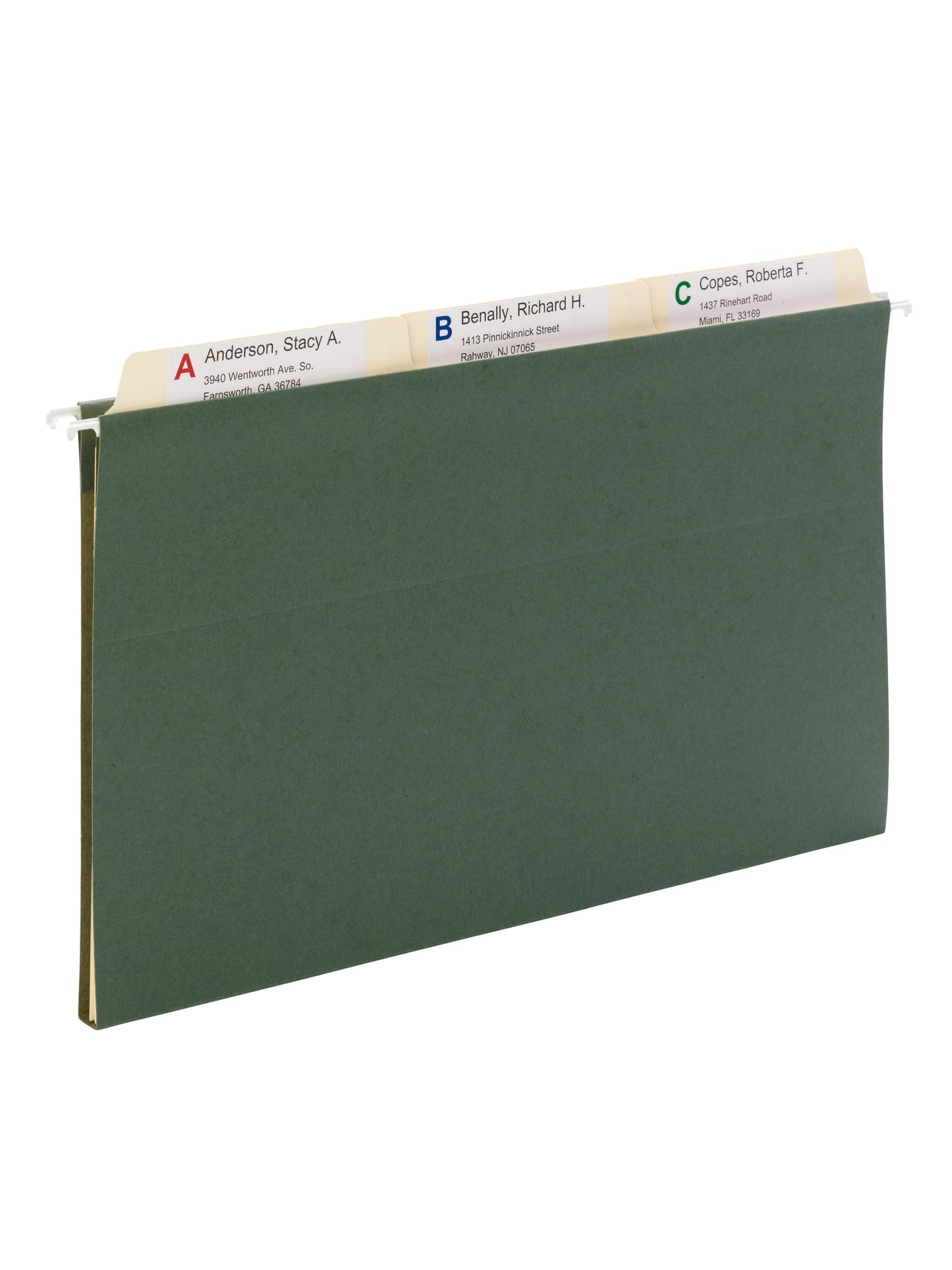 Reveal Hanging Folders with SuperTab® Folders Kit, Standard Green Color, Legal Size, 086486920179