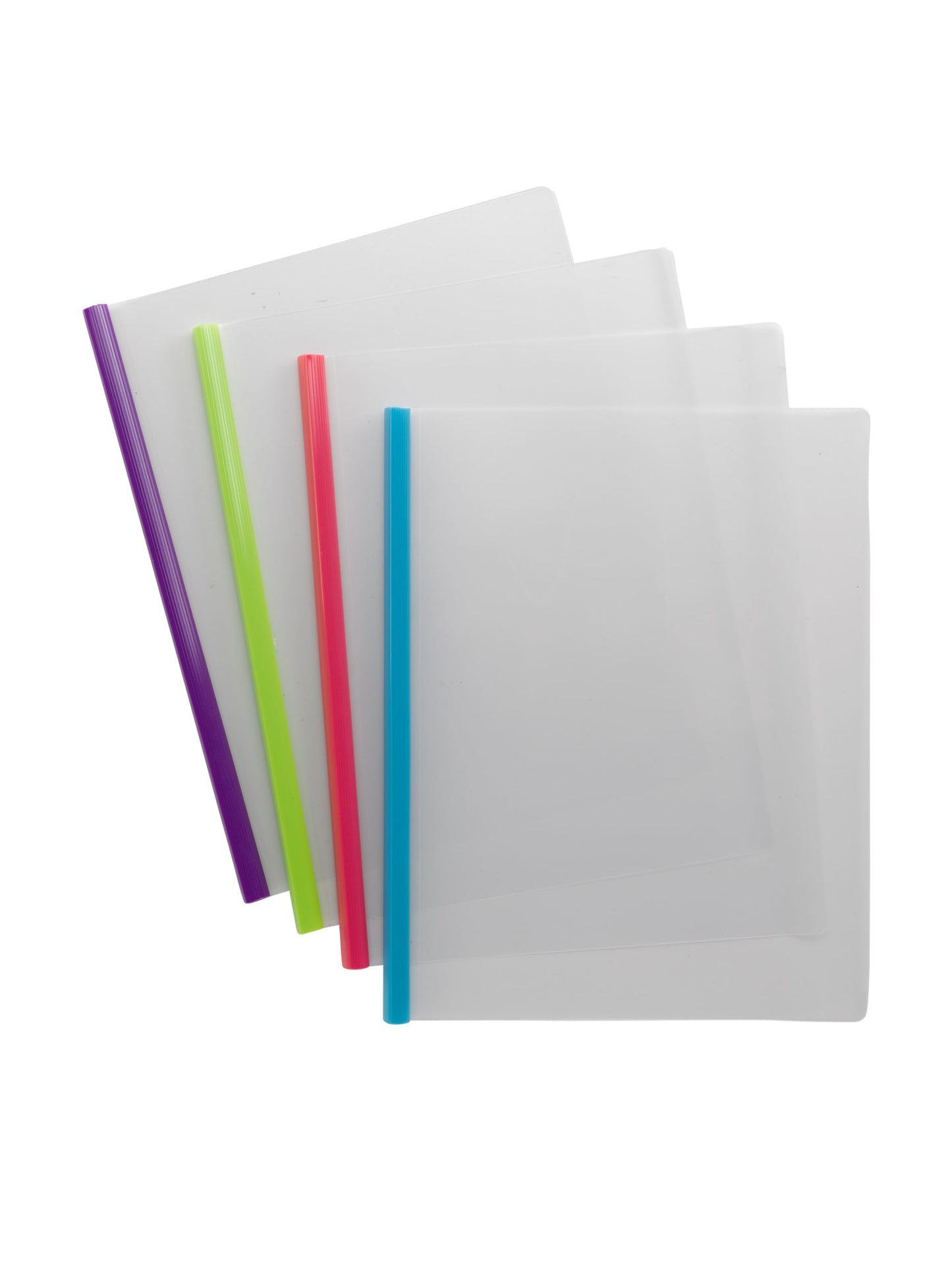 Poly Report Covers With Sliding Bar, Assorted Colors Color, Letter Size, Set of 1, 086486860482