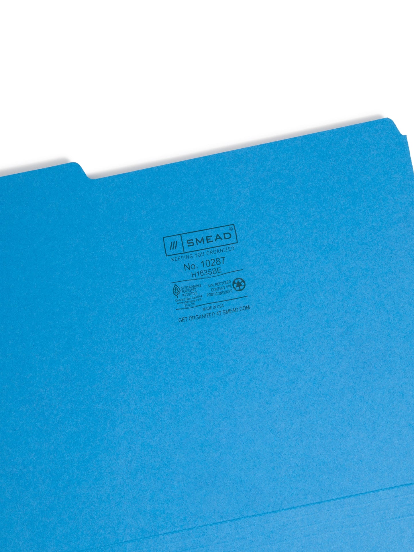 Interior File Folders, Blue Color, Letter Size, Set of 100, 086486102872